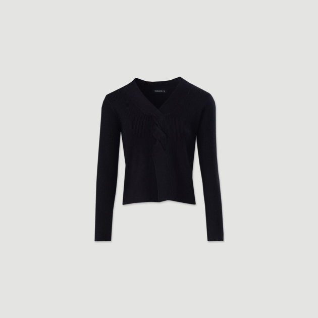 CAMISOLA DE MALHA COM PORMENOR ENTRANÇADO- OI25SN91209