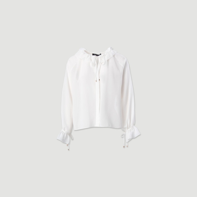 BLUSA FLUIDA COM DETALHE DE GOLA- OI25SN16617