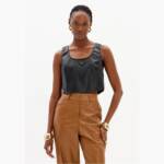 TOP EM ECOPELE CROPPED COM FECHO- 502BL009020