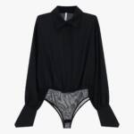 BODY CAMISA DE CORTE REGULAR COM GOLA E PUNHOS CLÁSSICOS- B267KJC