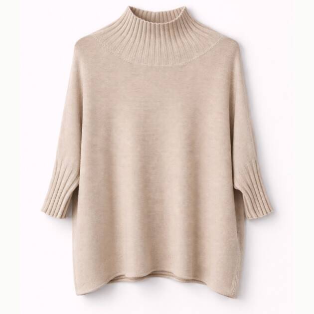 CAMISOLA IMPERIAL MALHA MANGA 3/4 CANELA - M3025914