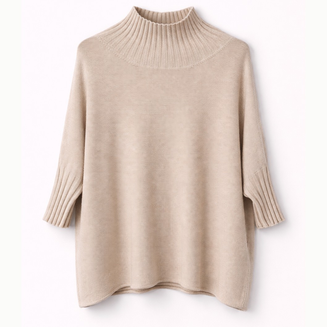 CAMISOLA IMPERIAL MALHA MANGA 3/4 CANELA - M3025914