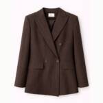BLAZER LISTRADO DE ABOTOAMENTO DUPLO COM BOLSOS DE ABA - J845A024