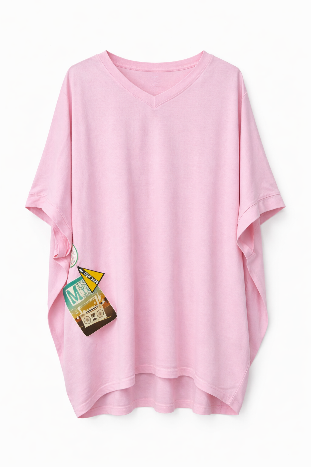 TÚNICA ROSA OVERSIZED COM ESTAMPADO- VS26-19157 1 TÚNICA ROSA OVERSIZED COM ESTAMPADO- VS26-19157 - Image 2