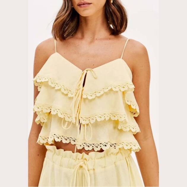BLUSA DE ALCAS EM LINHO - 502BL009242
