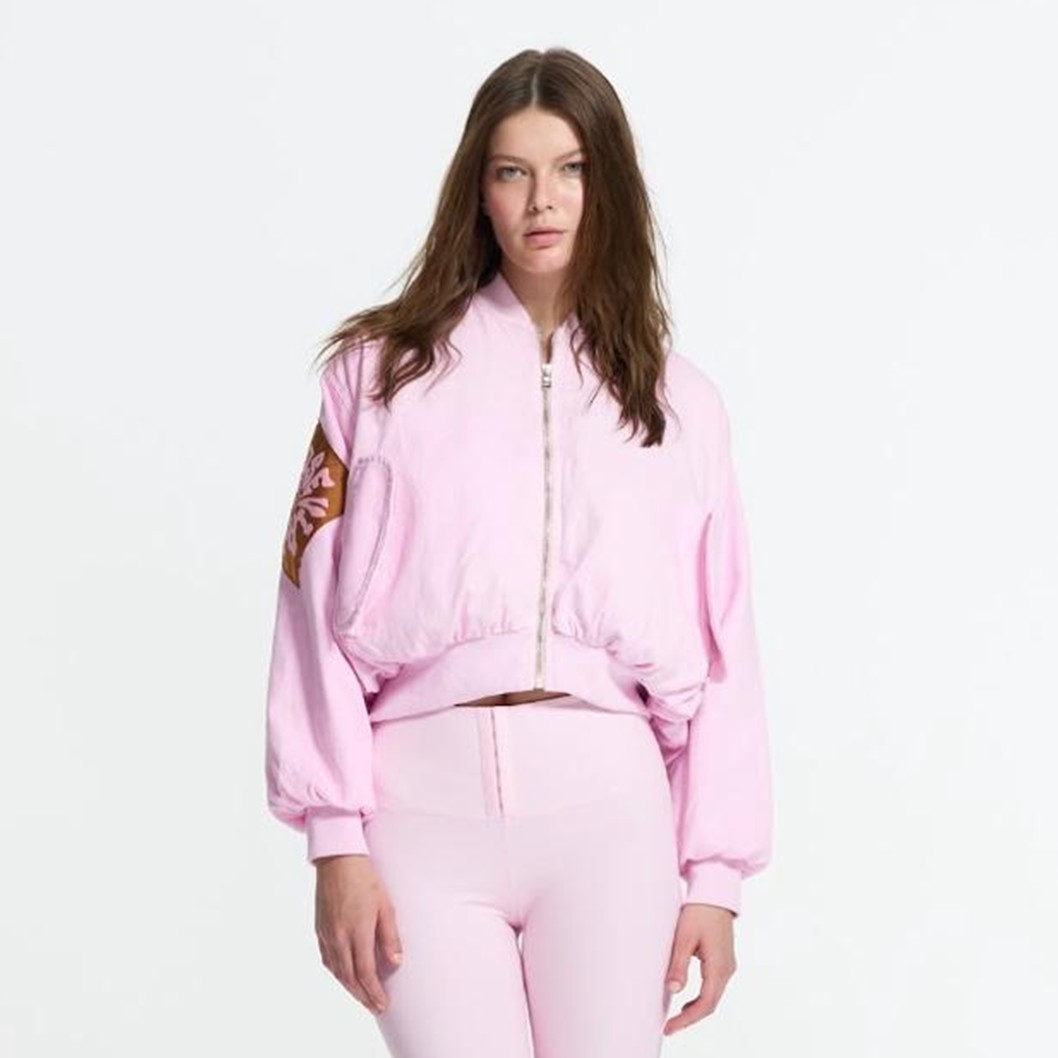 BOMBER ROSA COM FECHO E DETALHE GRÁFICO - VS26-19050