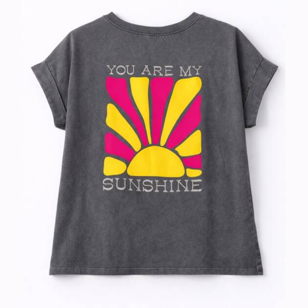 CAMISOLA CINZA COM ESTAMPADO “SUNSHINE”- 25000961