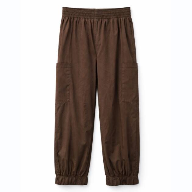 CALÇAS CARGO COM CINTURA ELÁSTICA - 7042617