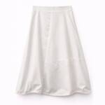 SAIA MIDI BRANCA DE CORTE AMPLO - 7042619 1 SAIA MIDI BRANCA DE CORTE AMPLO - 7042619