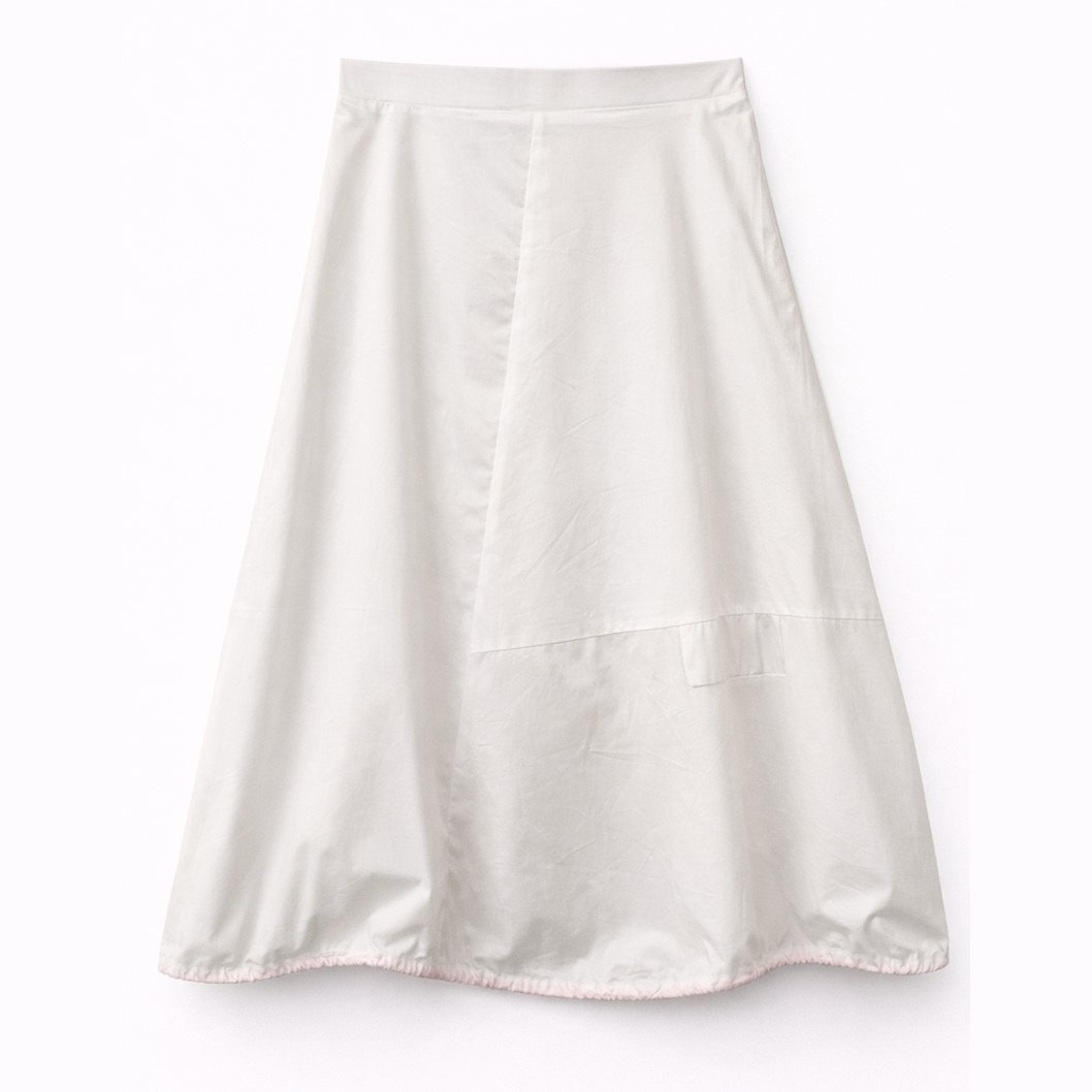 SAIA MIDI BRANCA DE CORTE AMPLO - 7042619