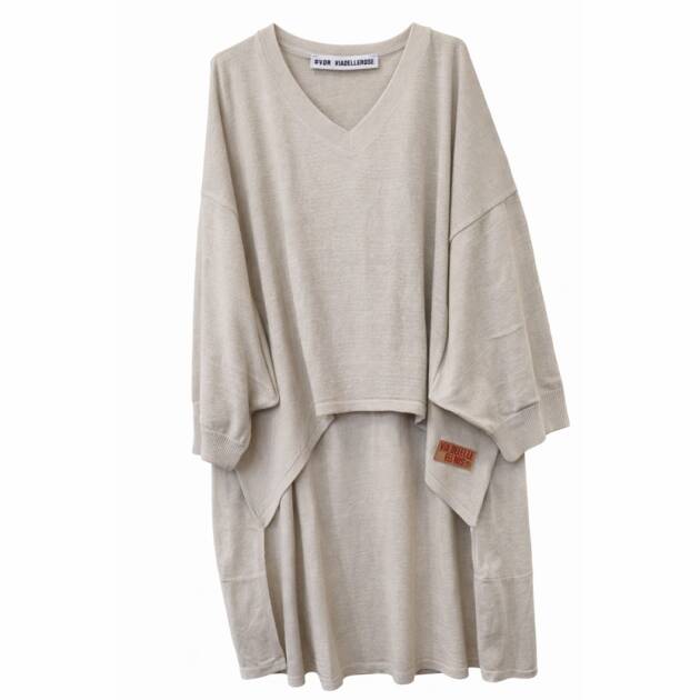 TÚNICA OVERSIZE EM MALHA BEGE - VS26-19171