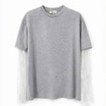 T-SHIRT COM MANGA EM RENDA - T262A019 1 T-SHIRT COM MANGA EM RENDA - T262A019