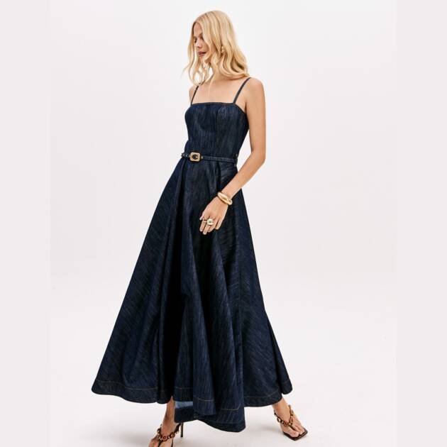 VESTIDO EM GANGA - 501VE000683