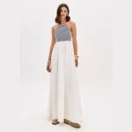 VESTIDO LONGO COM AMARRAÇÃO - 502VE011948