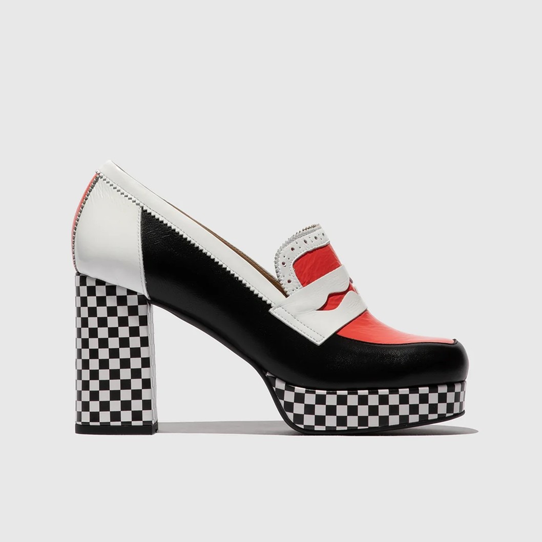 SAPATOS SEM ATILHOS VERMELHO/PRETO/BRANCO - EROK453FLY