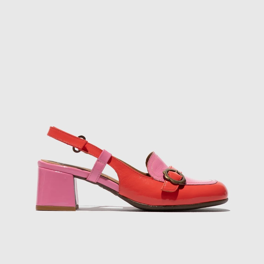 SANDÁLIAS SLINGBACK ROSA/ESCARLATE - PEMY456FLY
