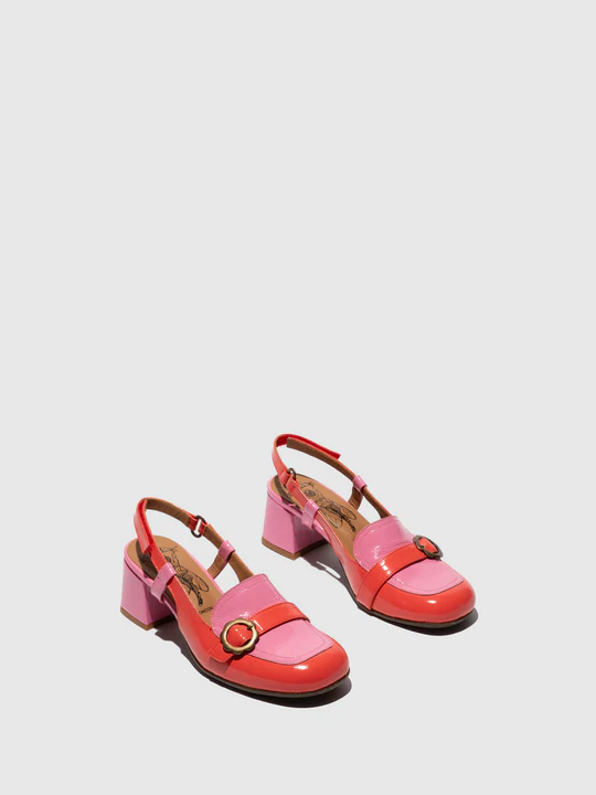 SANDÁLIAS SLINGBACK ROSA/ESCARLATE - PEMY456FLY 1 SANDÁLIAS SLINGBACK ROSA/ESCARLATE - PEMY456FLY - Image 2