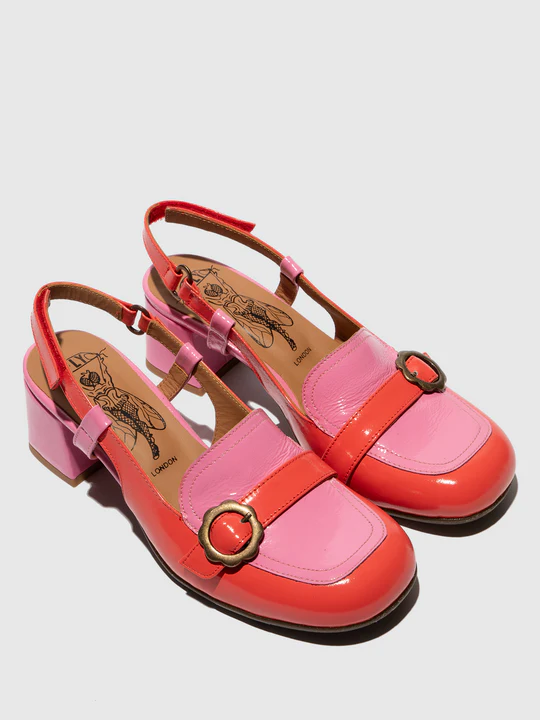 SANDÁLIAS SLINGBACK ROSA/ESCARLATE - PEMY456FLY 3 SANDÁLIAS SLINGBACK ROSA/ESCARLATE - PEMY456FLY - Image 4