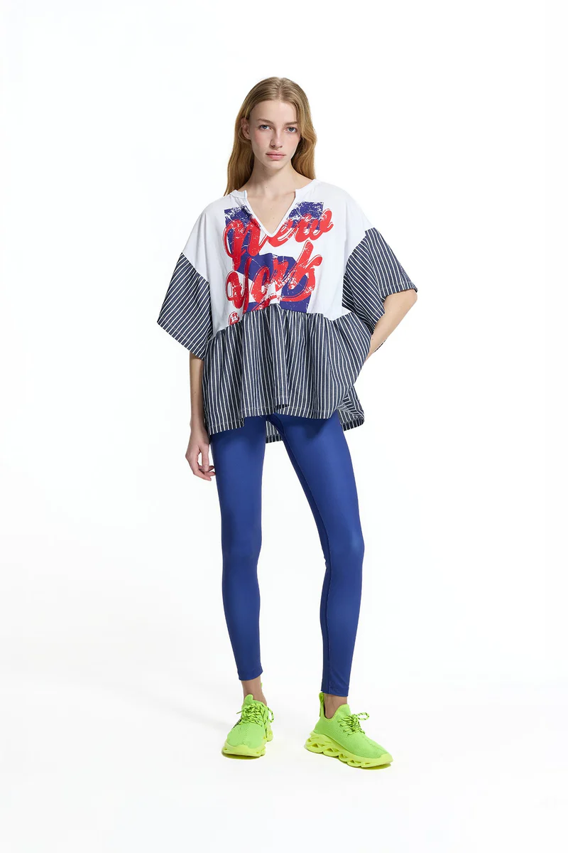 T-SHIRT OVERSIZE COM MIX DE PADRÕES - VS26-19021 1 T-SHIRT OVERSIZE COM MIX DE PADRÕES - VS26-19021 - Image 2
