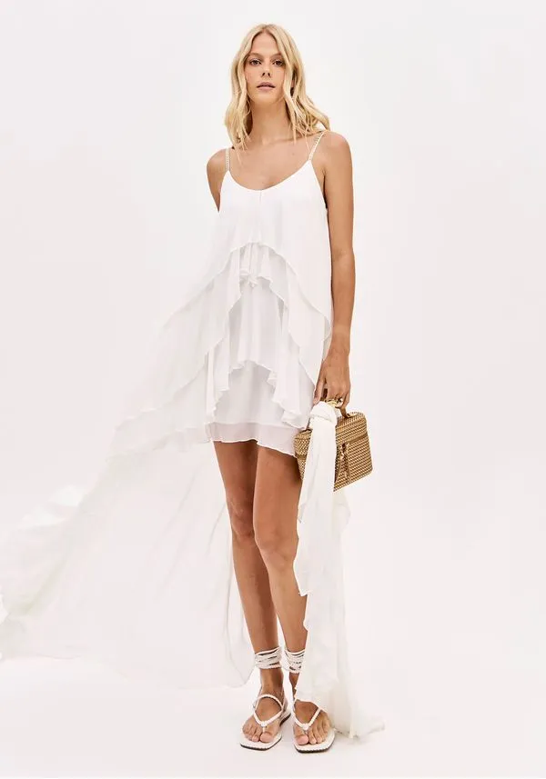 VESTIDO CHIFFON COM FOLHOS LANCA PERFUME- 502VE011919 1 VESTIDO CHIFFON COM FOLHOS LANCA PERFUME- 502VE011919 - Image 2