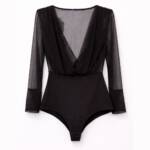 BODY EM RENDA E TULE - B283LJS 1 BODY EM RENDA E TULE - B283LJS
