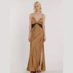 VESTIDO LONGO SEM MANGAS KEIRA COM DETALHES EM RENDA - RL261KEIRA