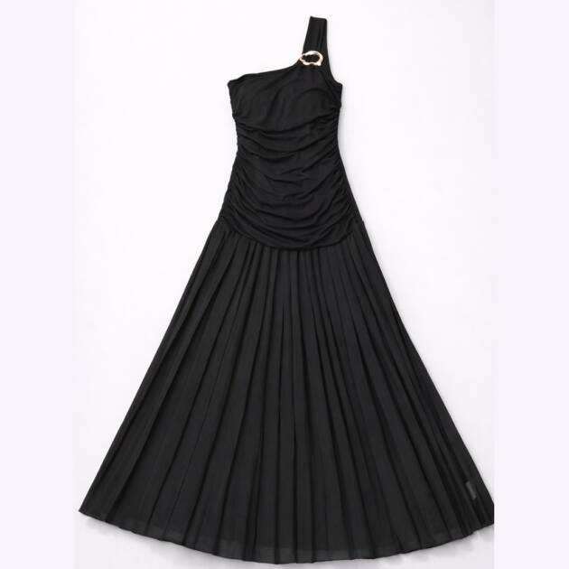 VESTIDO ASSIMÉTRICO COM SAIA PLISSADA – TL-08SS261561