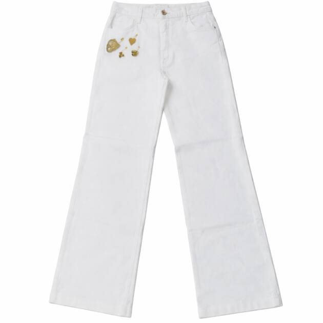 CALÇA BRANCA COM APLICAÇÕES - TL-06SS261648