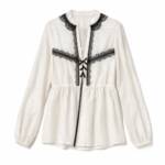 BLUSA COM DETALHES EM RENDA - TL-02SS261607