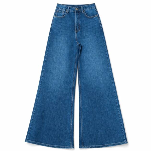 CALÇAS DE GANGA WIDE LEG ESCURAS - FB2719