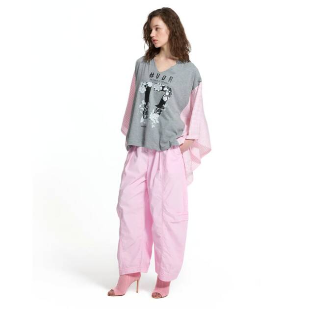 T-SHIRT COM MANGA MORCEGO - VS26-19023