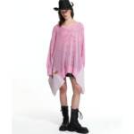 CAMISOLA DE MALHA ROSA ASSIMÉTRICO - VS26-19162