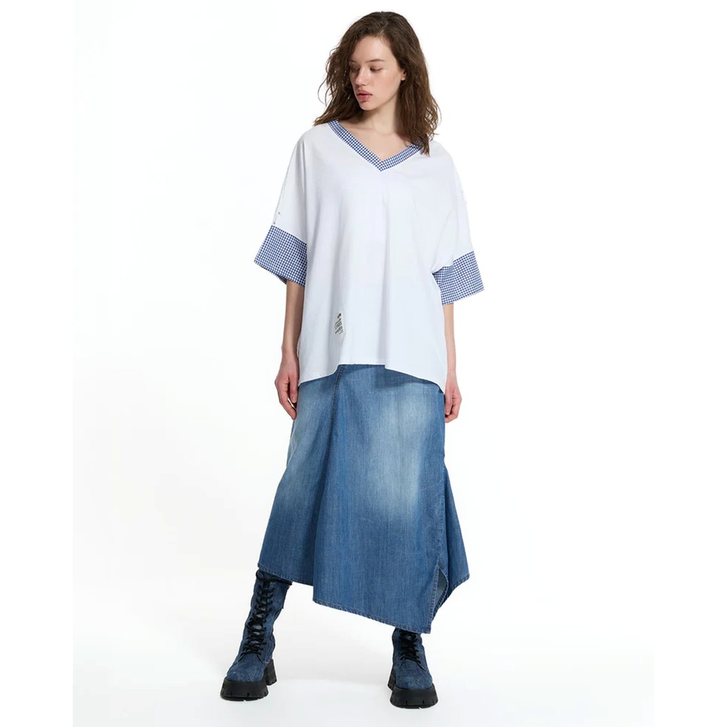 CAMISOLA OVERSIZED COM DECOTE V - VS26-19016