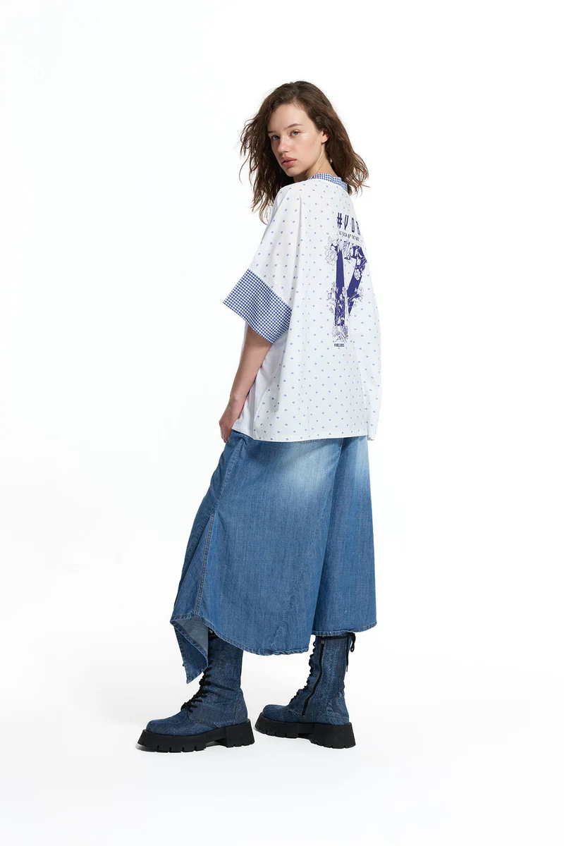 CAMISOLA OVERSIZED COM DECOTE V - VS26-19016 1 CAMISOLA OVERSIZED COM DECOTE V - VS26-19016 - Image 2