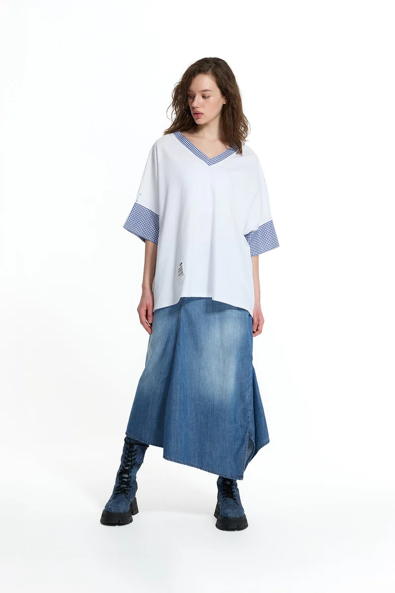 CAMISOLA OVERSIZED COM DECOTE V - VS26-19016 2 CAMISOLA OVERSIZED COM DECOTE V - VS26-19016 - Image 3