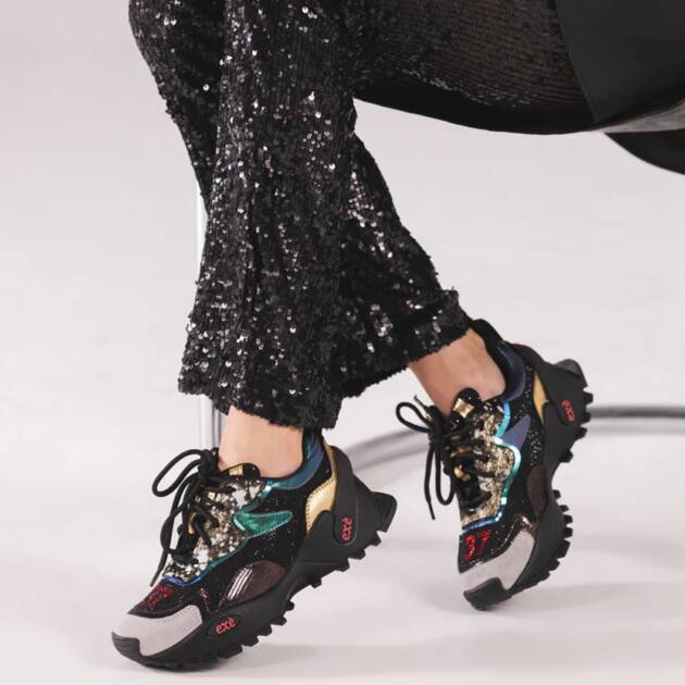 SAPATILHA EXE 4032-1A BLACK/GOLD